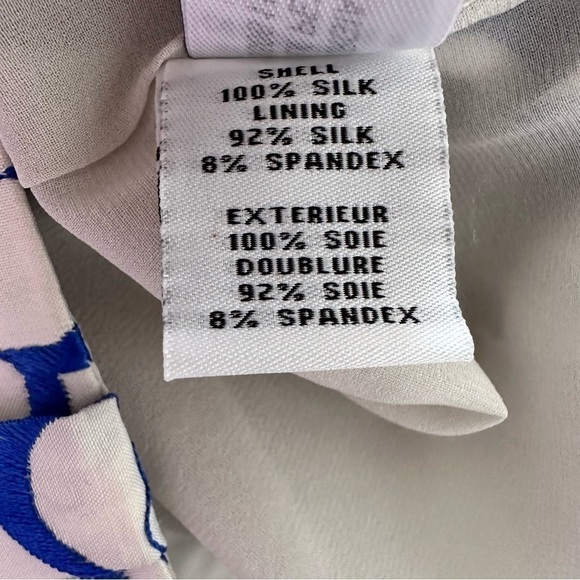 Diane Von Furstenberg-Embroidered Floral 100% Silk Crop Dress Trouser (Size:4) - Picture 10 of 12